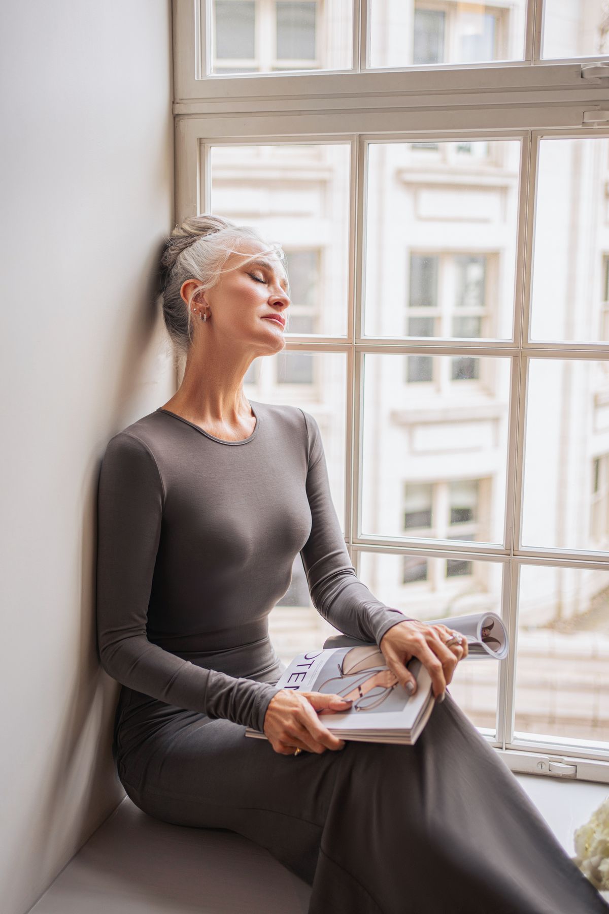 Natural-light portrait of a subject at ease in front of the camera
